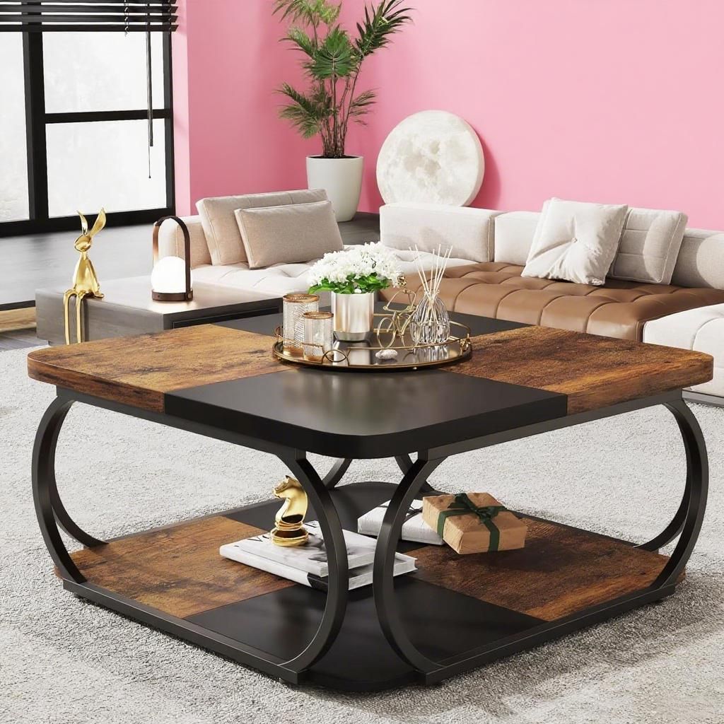 Sustainable Living Design - Handmade Durable Modern Solid Wood Coffee