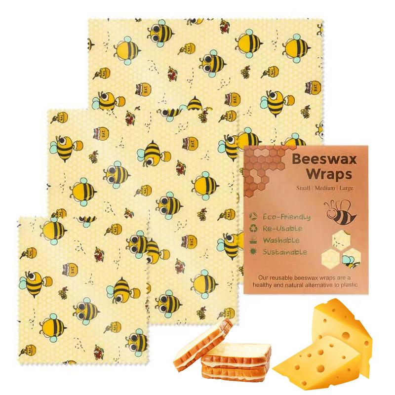 3pcs Reusable Food Fresh Keepi - Beeswax Wrap Reusable recension och pris
