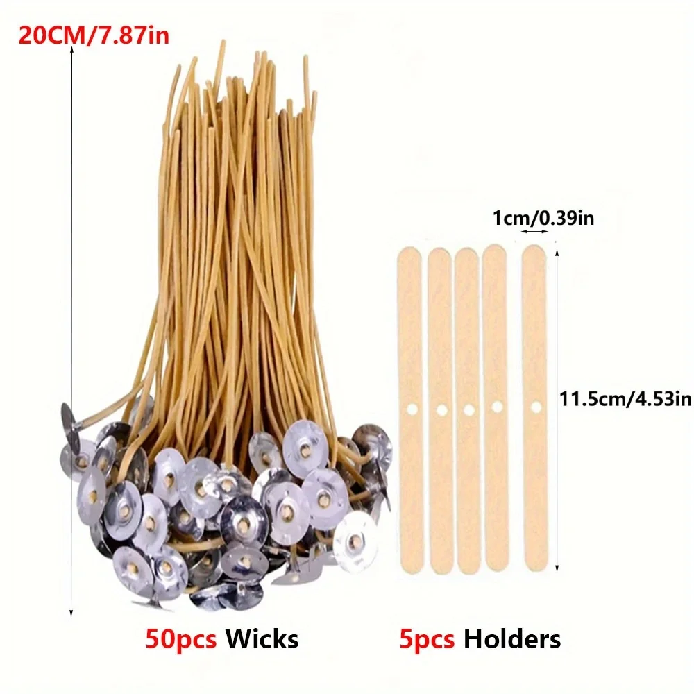 Candle Wicks 50 PCS 8 Inch Hem - Beeswax Wrap Reusable recension och pris