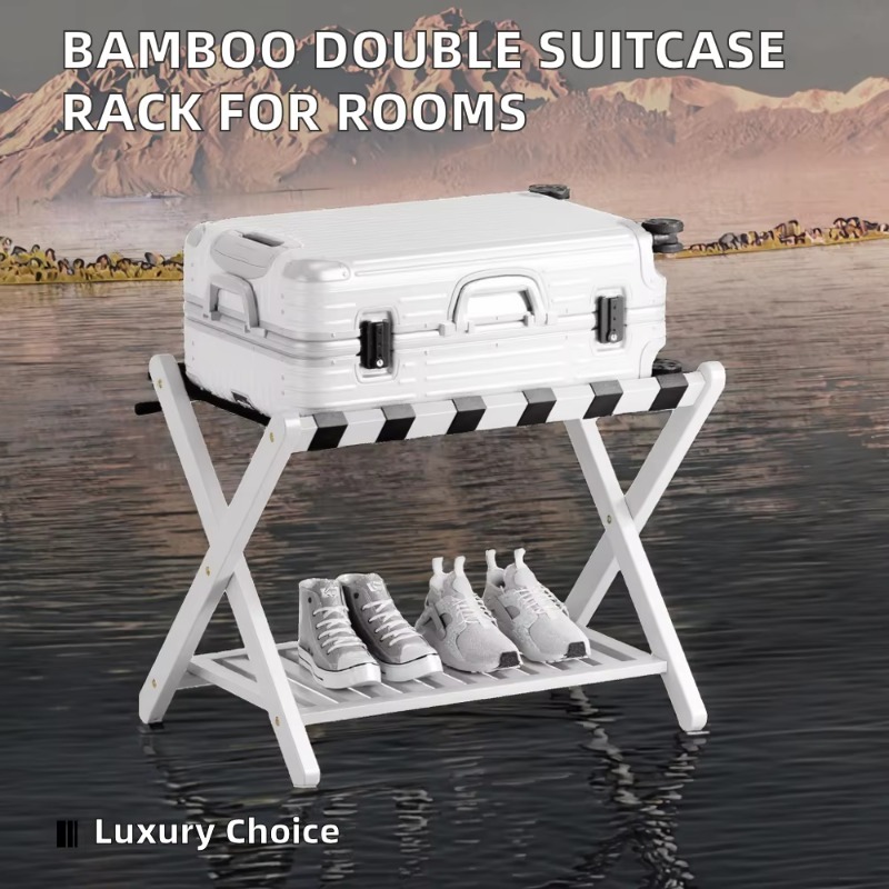 Modern Double Suitcase Stand F - Sustainable Living Design recension och pris
